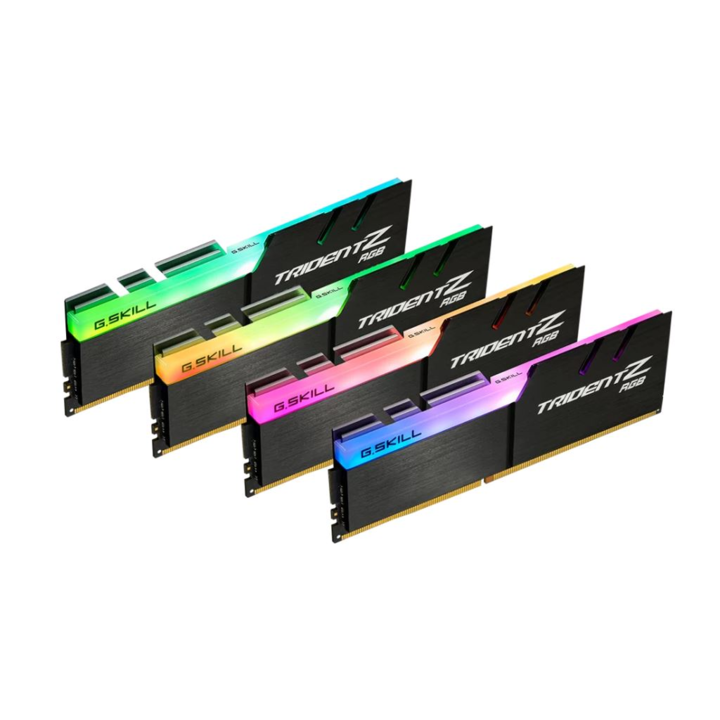 Памет RAM G. Skill Trident Z RGB, F44000C18Q32GTZRB, DDR4, 32 GB, 4000MHz, CL18