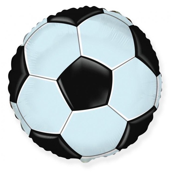 Balon din folie, Amscan, Minge de fotbal, 46 cm, Multicolor