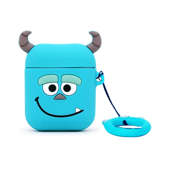 Husa Airpods 1/2 din Silicon EHS E-Husa® pentru casti Airpods generatia 1 sau 2, model Monster Sully