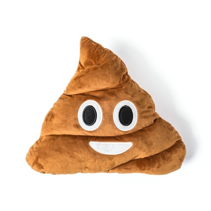 Perna cu emoticon, Gadget Master, Poliester, Maro