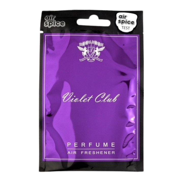 Автомобилен парфюмен ароматизатор, Air Spice, Violet Club, Хартиен