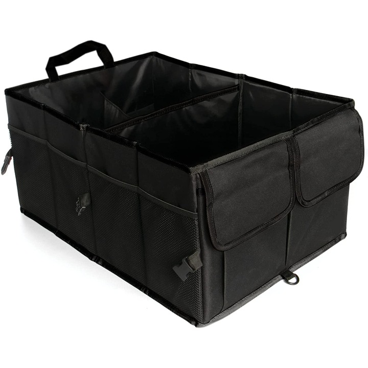 Organizator auto Premium, XTROBB, 52x 37x 26 cm, 9 buzunare, multifunctional, pliabil, negru