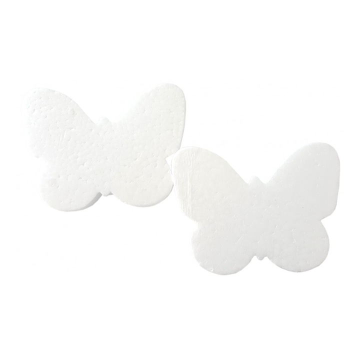 Set 2 fluturi polistiren COLORARTE, 15x12cm