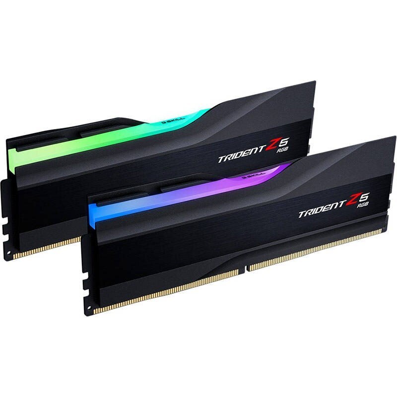 メモリー G.SKILL TRIDENT Z5 DDR5-6000 16GBx2 32GB Memorie G.SKILL Trident Z5 RGB Black 32GB 2x16GB DDR5 6000MHz CL32