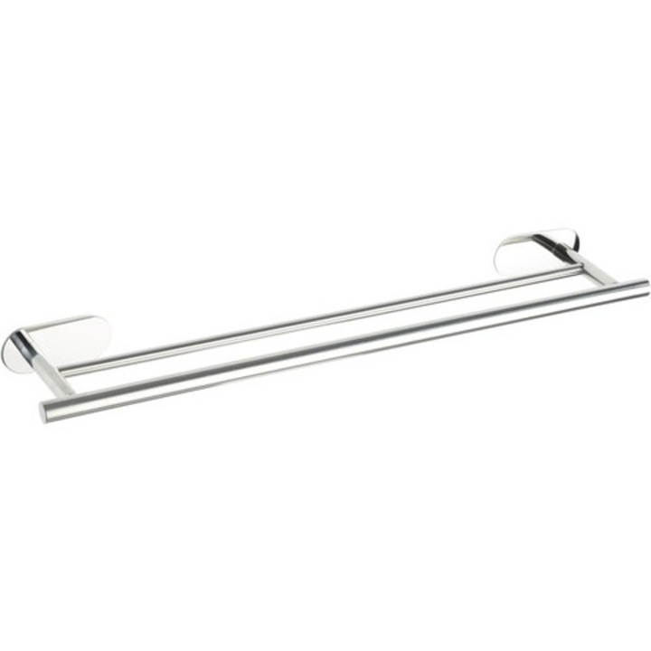 Suport prosop Wenko Orea crom lucios 2 brate, 60 cm