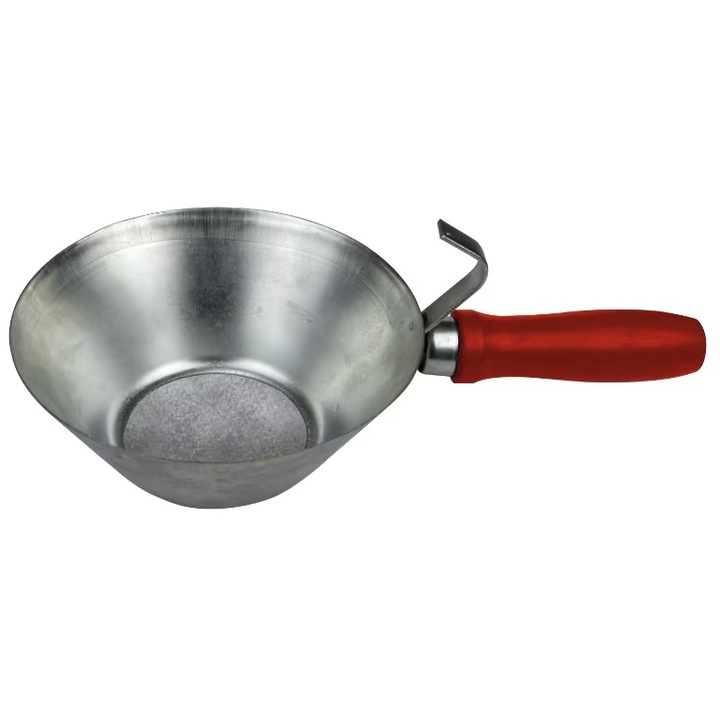 Horganyzott acél kupak, fa fogantyú, átmérő 180mm