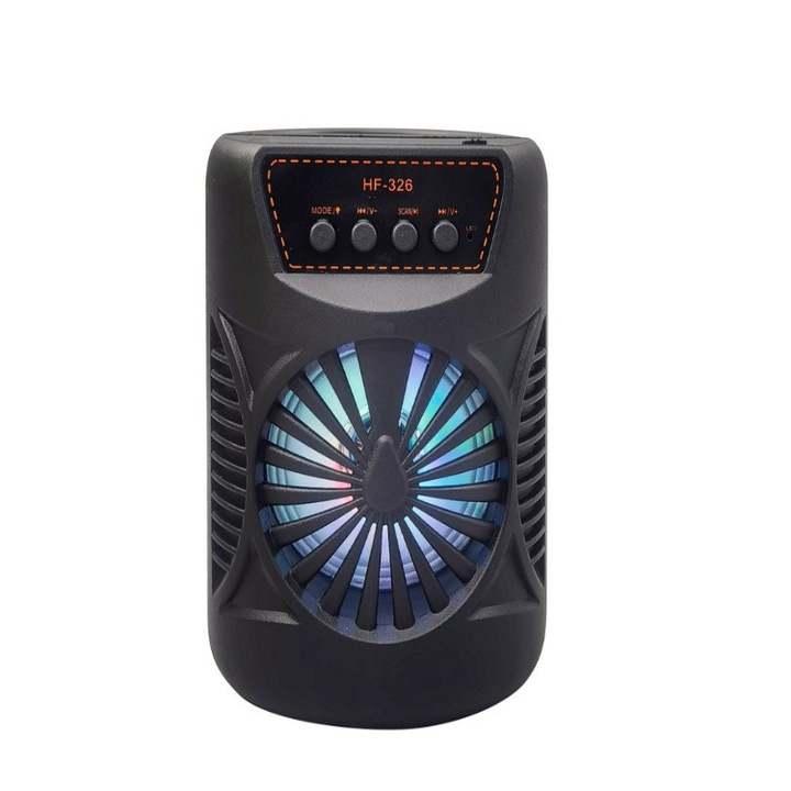 Boxa Portabila HF - 326 cu Bluetooth, Karaoke, Super Lumini Sound Jet