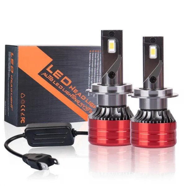 Set 2 becuri Auto LED H7 55W, 6000K, 12 SMD, IP67