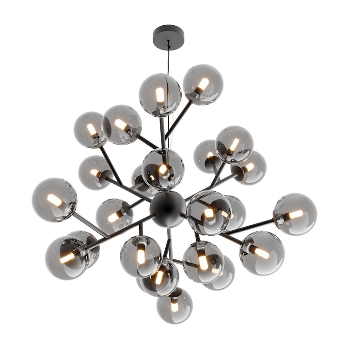 Модерен полилей Maytoni Dallas, черен, 24G9, 28W