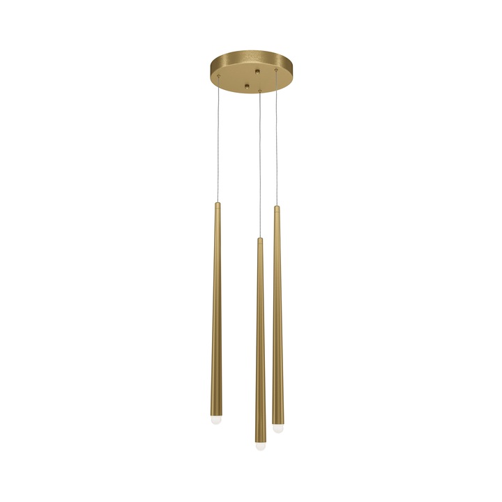 Модерен каскаден полилей Maytoni, месинг, 3LED, 19W, 1550lm, 4000K, неутрална светлина