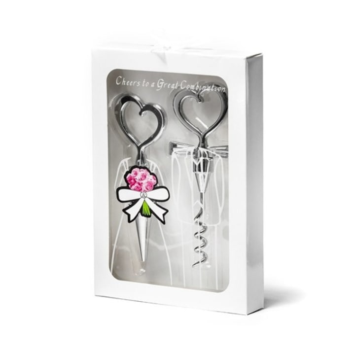 Set dop si tirbuson, Gadget Master, Argintiu