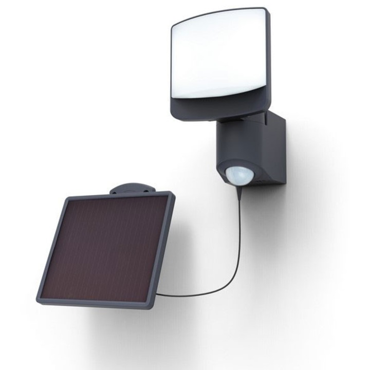 LED reflektor, 7W, napelemes, mozgásérzékelős, 5000K, kültéri, IP54, LUTEC, SUNSHINE