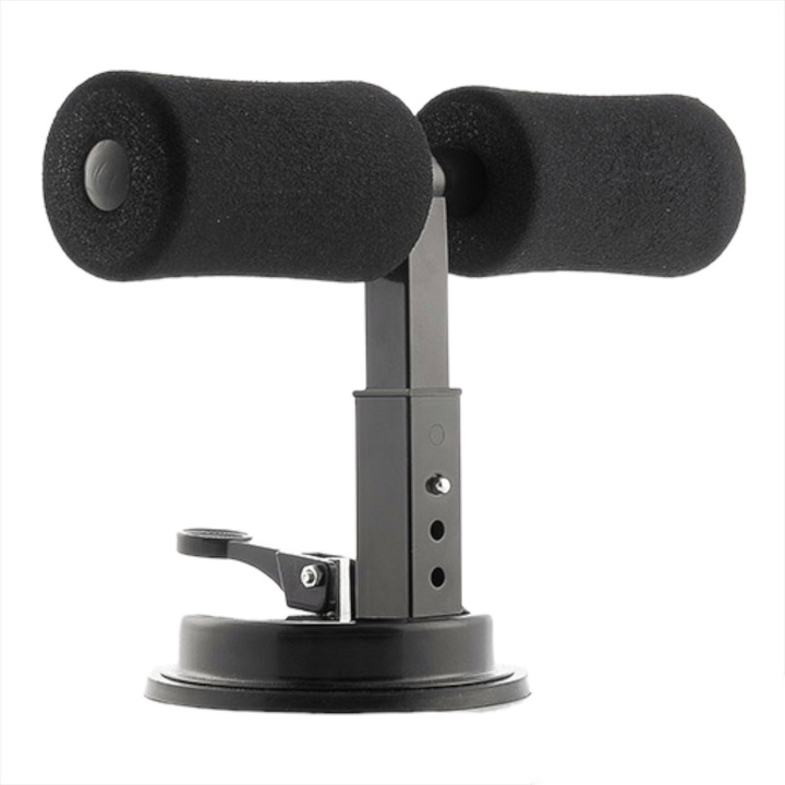 Dispozitiv pentru fitness, cu ventuza, InnovaGoods, Negru