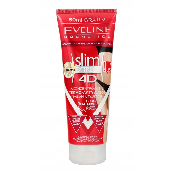 Crema de ardere a grasimilor termoactiva Eveline Cosmetics, 250 ml