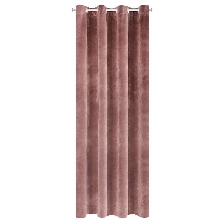 Перде с халки Eurofirany RIA 140x250 Тъмнорозово