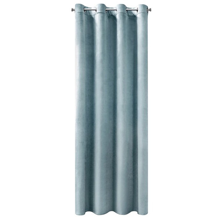 Perdea cu inele Eurofirany SUZANA 140x250 Bleumarin