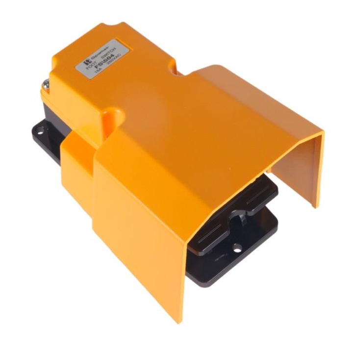 Крачен превключвател, Spamel, FS-504, IP20, 15A, Жълт/Черен