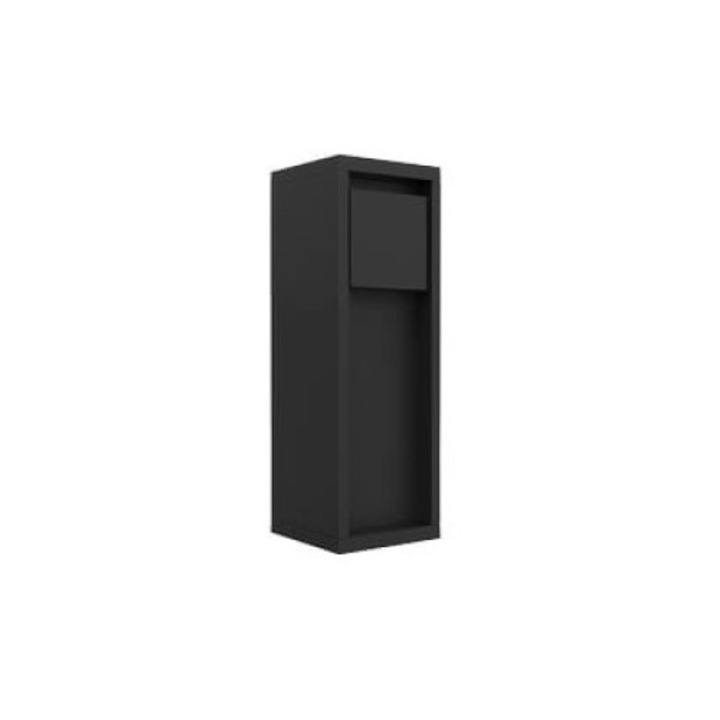 Външна лампа Mains, Lutec, Metal, LED светлина, Черна