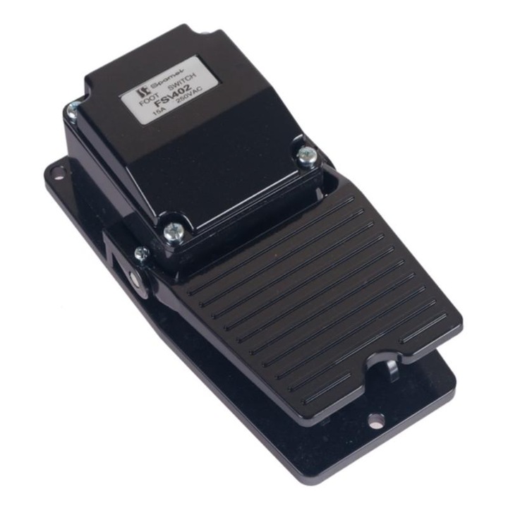 Крачен превключвател, Spamel, FS-402, IP20, 15A, черен