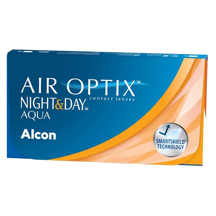Месечни контактни лещи Air Optix Night & Day Aqua, диоптър -3.00, 3 бр./кутия