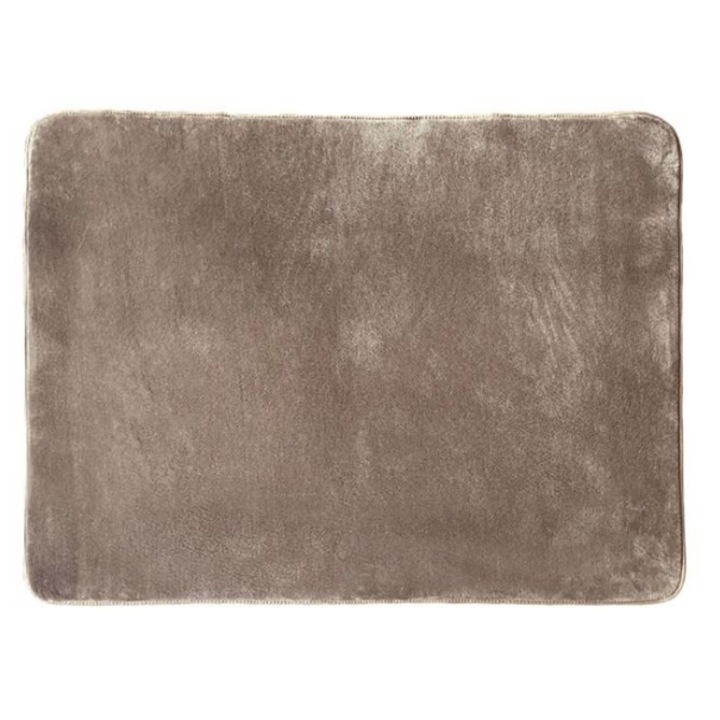 Covor decorativ, blana maro, 110x90 cm