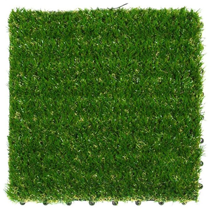 Gazon artificial, tigla iarba verde, 30x30 cm