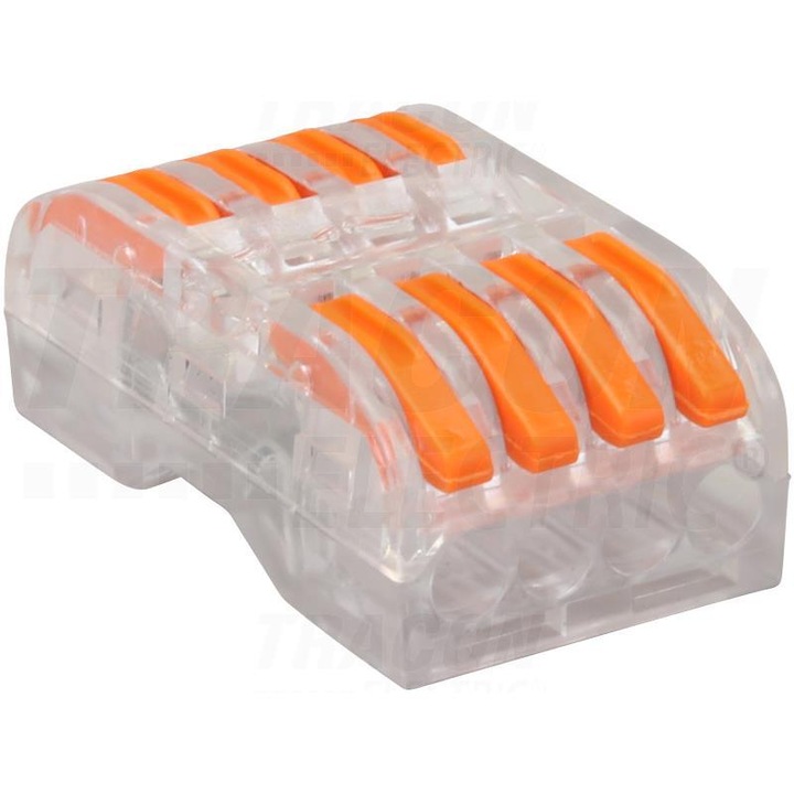 Conector de deschidere, Tracon Electric, 8 x 0,5-4mm, Portocaliu