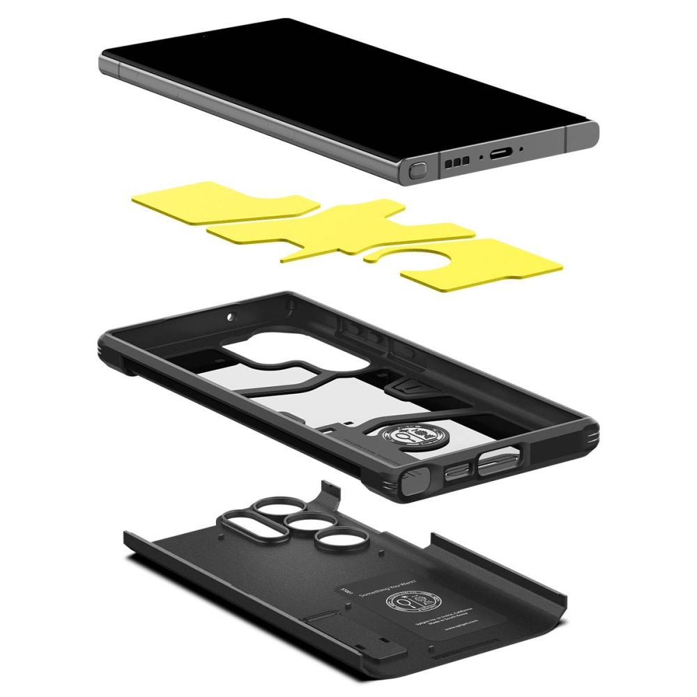 Carcasa Spigen Tough Armor compatibila cu Samsung Galaxy S23 Ultra Black