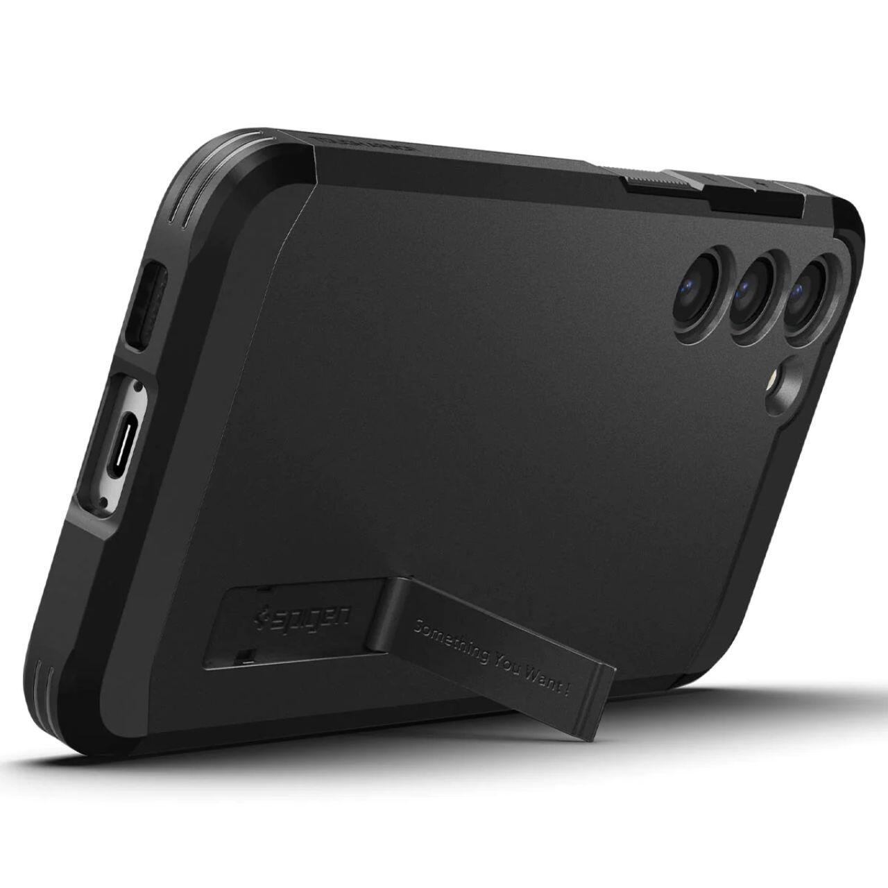 Husa Spigen Tough Armor compatibila cu Samsung Galaxy S23 Plus Negru