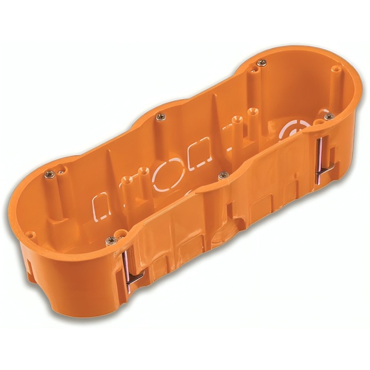 Doza, Cutie de Derivatie, Pentru Rigips, Montaj Incastrat, 60x215x60mm, Portocaliu, Pawbol