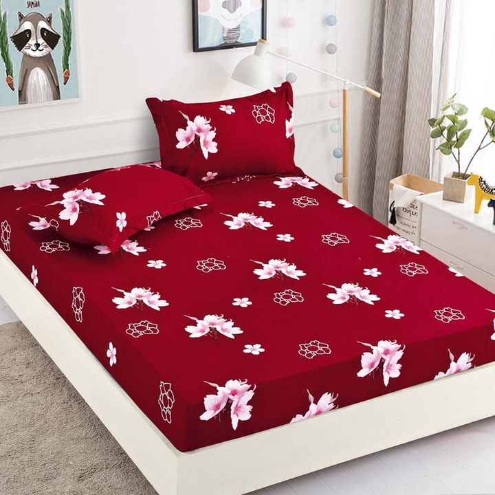 Комплект фина покривка за легло с 2 калъфки за матрак 180x200см, HSJO33