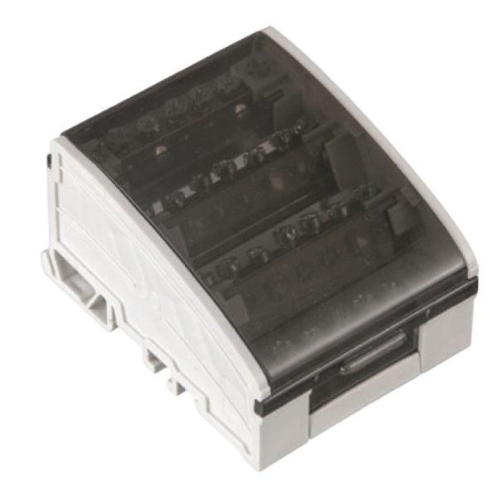 Distribuitor tablou electric, Pawbol, 4x7 terminale, 100A, 500V, Gri/Alb