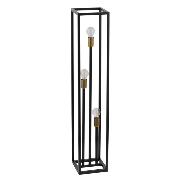 Lámpa, Sigma, E27, 60 W, Acél, 121 cm, Fekete