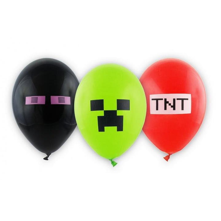 Minecraft TNT балон 6 части 12 инча (30 см)