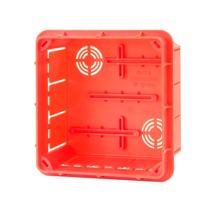 Törhetetlen doboz Pp/t 5, Elektro-Plast Opatówek, 126 x 126 x 68,5, Narancs