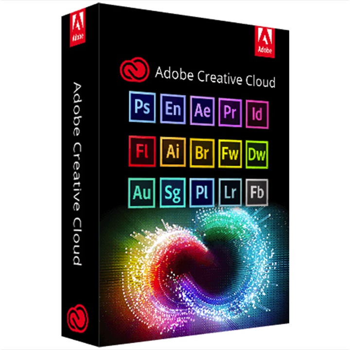 Потребителски абонамент Adobe Creative Cloud за екипи – всички приложения, 1 година, MacOS/Windows