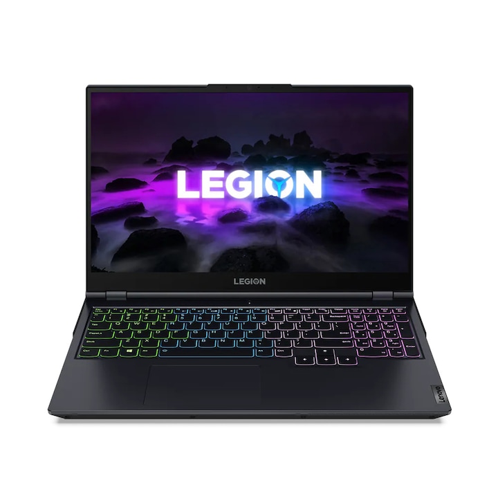 Lenovo Legion 5 15ACH6A 15.6" 165Hz FullHD Gamer laptop, AMD Ryzen 5 5600H, 8GB, 512GB M.2 SSD, AMD RX 6600M 8GB, FreeDOS, Magyyar billentyűzet, Kék