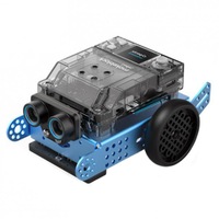 Kit Robot educativ Makeblock mBot2, Programabil, Control inteligent CyberPi, Senzori recunoastere culori, Senzori ultrasonici detectie obiecte, Bluetooth, Albastru