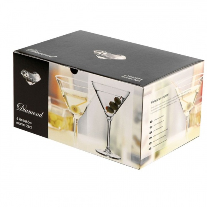 Комплект от 6 чаши, Royal Leerdam, 260 ml, прозрачни
