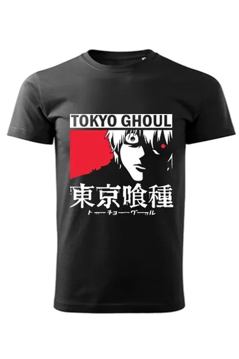 Tokyo Ghoul férfi póló, Fekete, XS