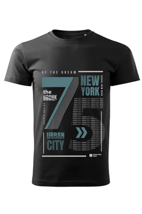 NY 75 férfi póló, Fekete, XS