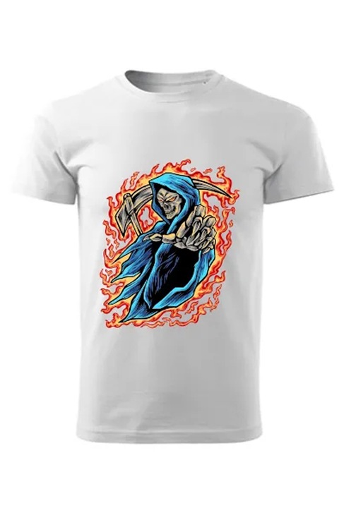 Grim Reaper férfi póló, Fehér, XS