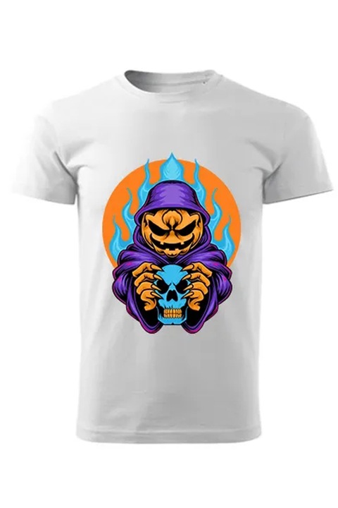 Pumpkin Monster férfi póló, Fehér, XS