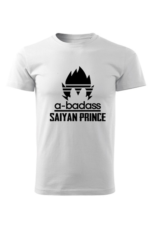 Baddas Sayan Prince férfi póló, Fehér, XS