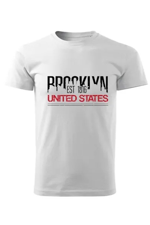 Brooklin US férfi póló, Fehér, XS