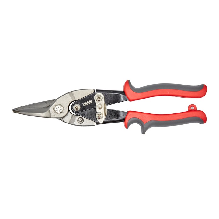 Foarfeca pentru taiat tabla cu tais drept Procut 250 mm, maner ergonomic Energo