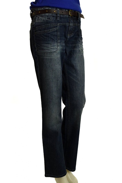 Blugi dama, s.Oliver, Bumbac, Albastru inchis, 36 EU