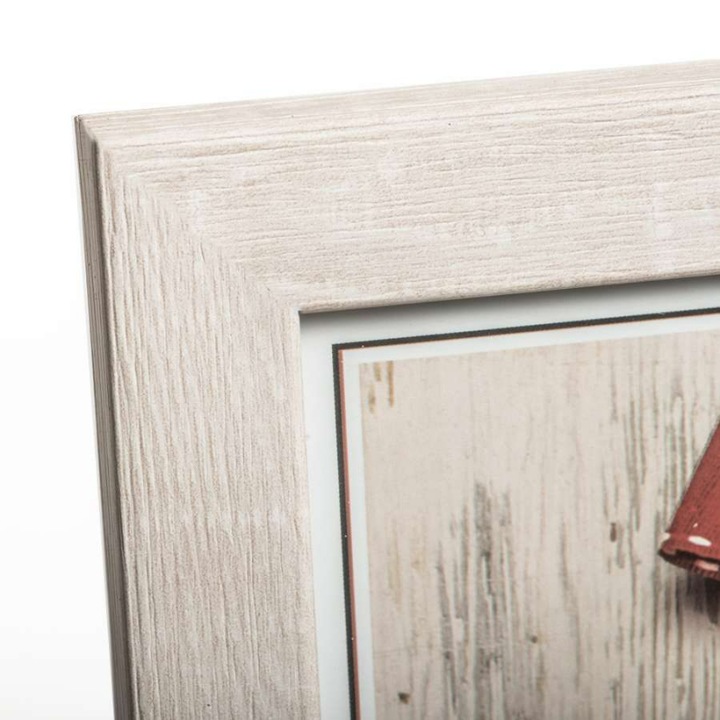 Rama foto, Lemn, 30x40cm, Alb