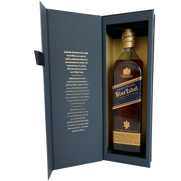 Whisky Johnnie Walker Blue Label, Cutie, 1l