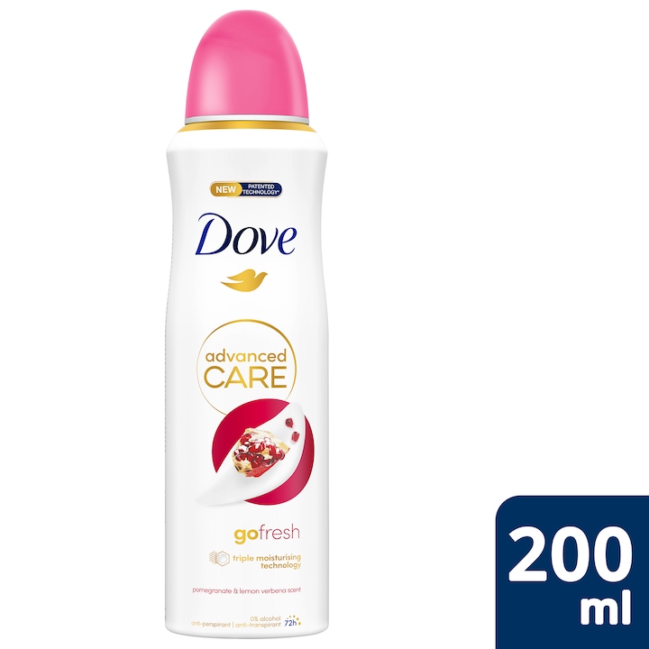 Dove Go Fresh gránátalma női izzadásgátló dezodor, 200 ml